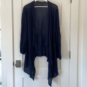 Jones New York 2X Linen/Cotton Swing Sweater, hangs longer in front.